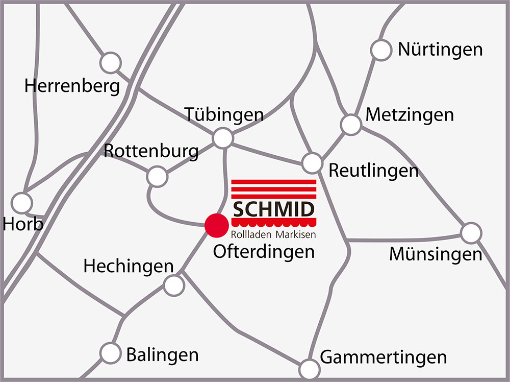 schmid markisen ofterdingen tuebingen anfahrt